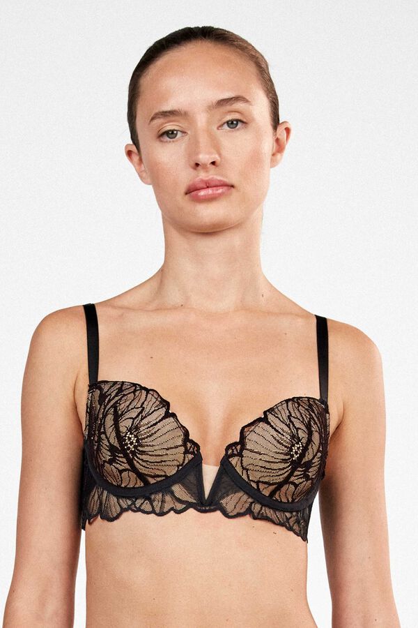 Gisela Push-up bustier black