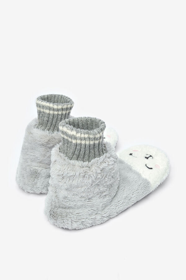 Penti Meias mulher cinzento