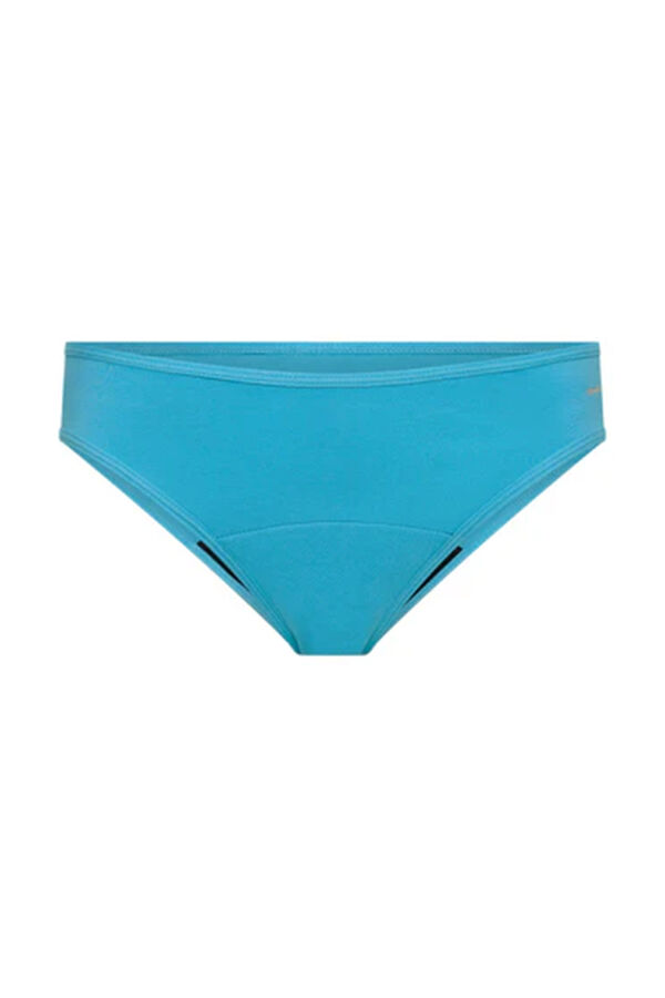 Womensecret Classic essential Cerulean Blue period panties – moderate to heavy absorption bleu