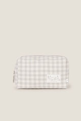 Womensecret Gingham vanity case grey