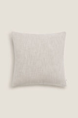 Womensecret Linen-effect cotton cushion cover Smeđa