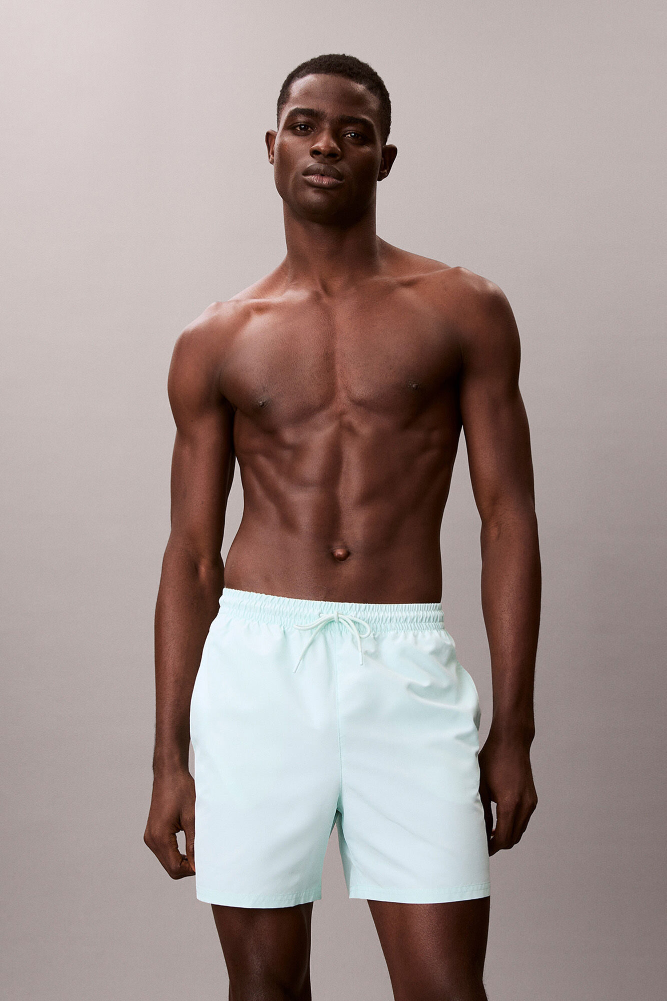 Calvin Klein Fato de banho comprido m&eacute;dio liso com cord&atilde;o