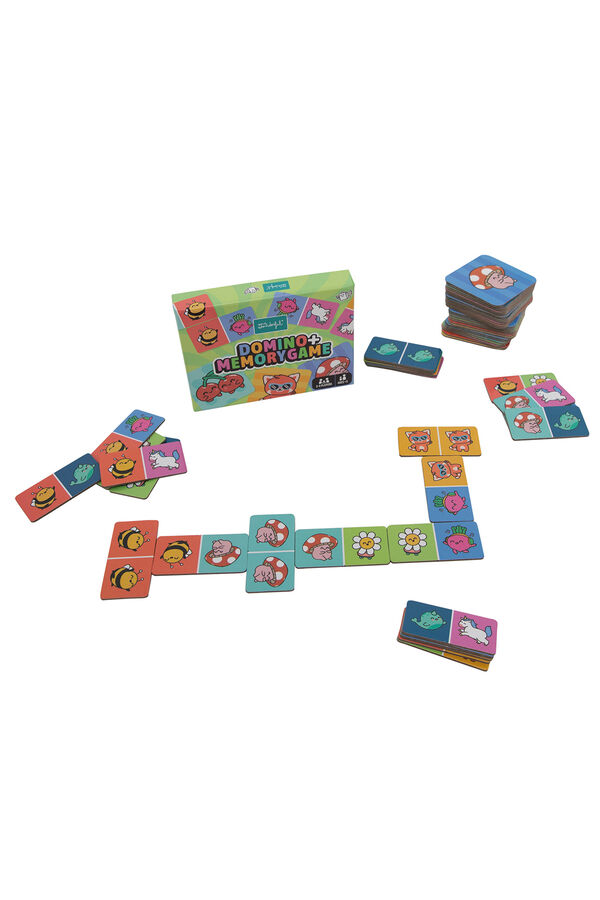 Mr. Wonderful Juego de domino + juego de memoria estampado