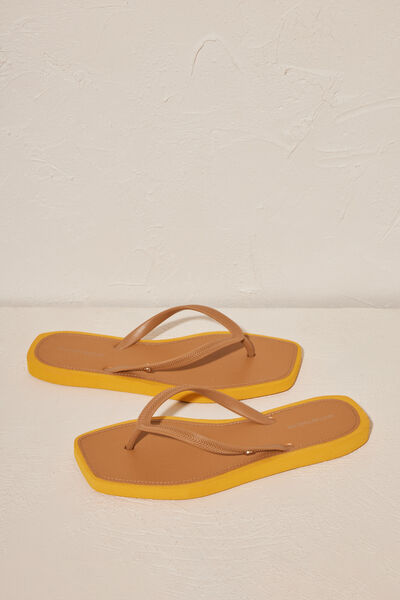 Womensecret Women's square toe sandals printed