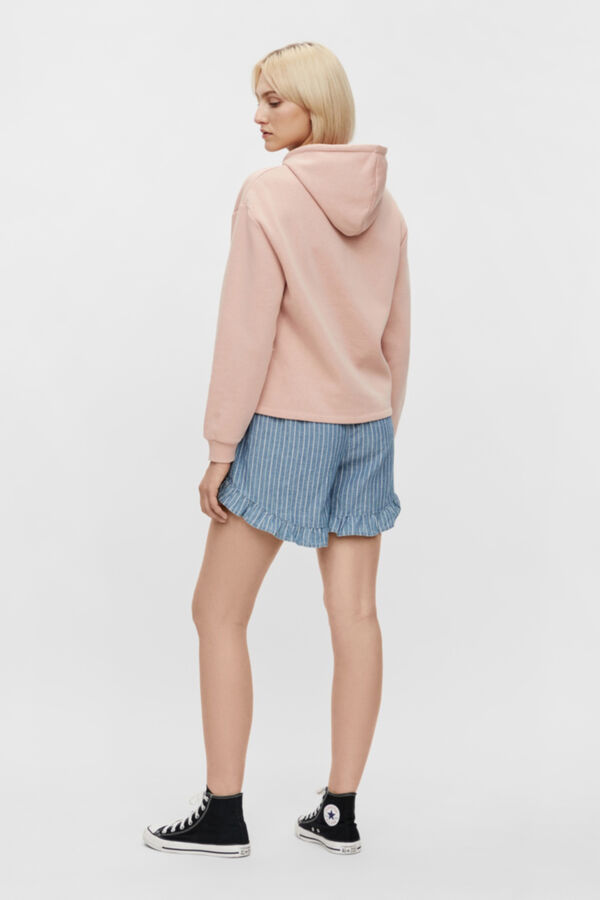 Womensecret Basic sweatshirt hood rose