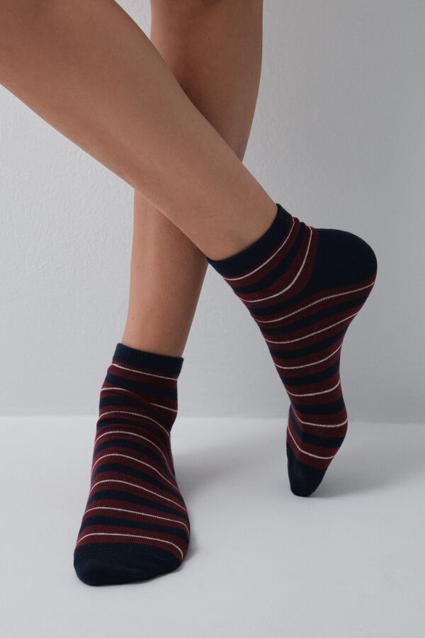 Women'secret Striped short socks 3-pack printed