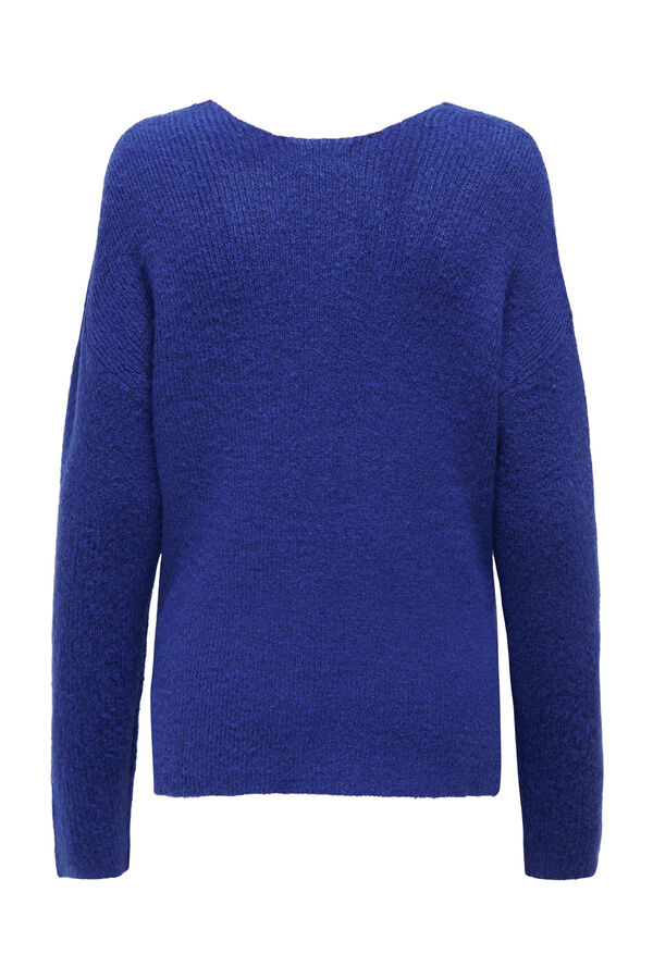 Womensecret V-neck jersey-knit maternity jumper blue