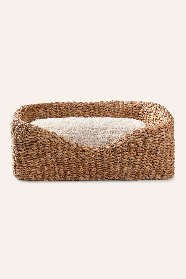 Womensecret Natural Braid 45x35x13 pet bed nude