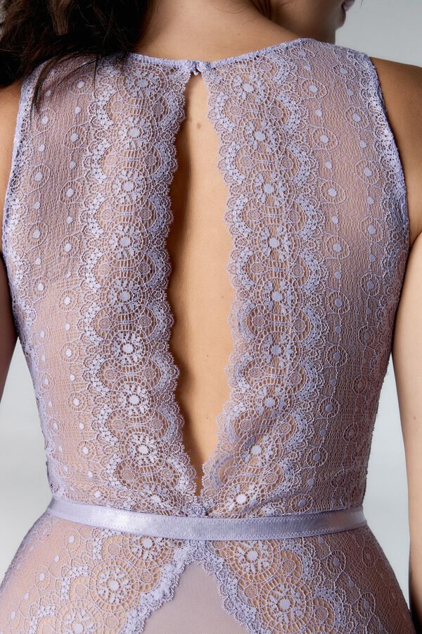 Black Limba Sikkim halterneck body pink