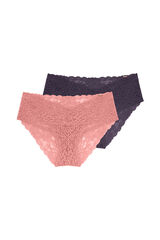 Dorina Pack de braguitas cl&aacute;sicas encaje coral