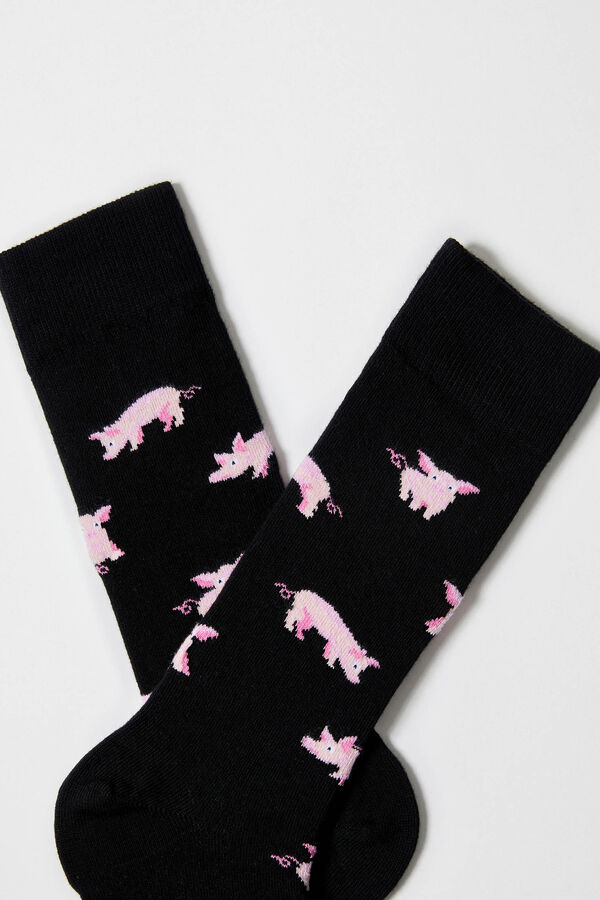 Besocks Sesame Street high socks BESOCKS black
