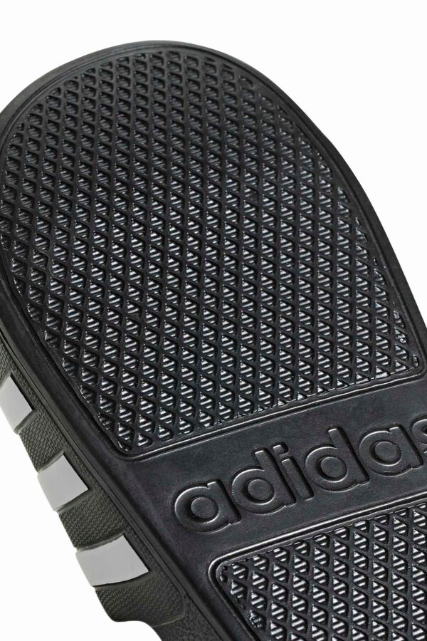 Adidas Adilette 3-stripe slide sandals black