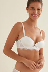 Promise Padded balconette bra  beige