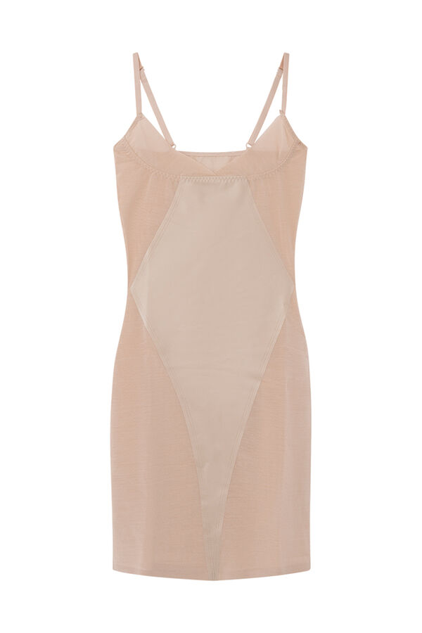 Nude tulle shaping slip