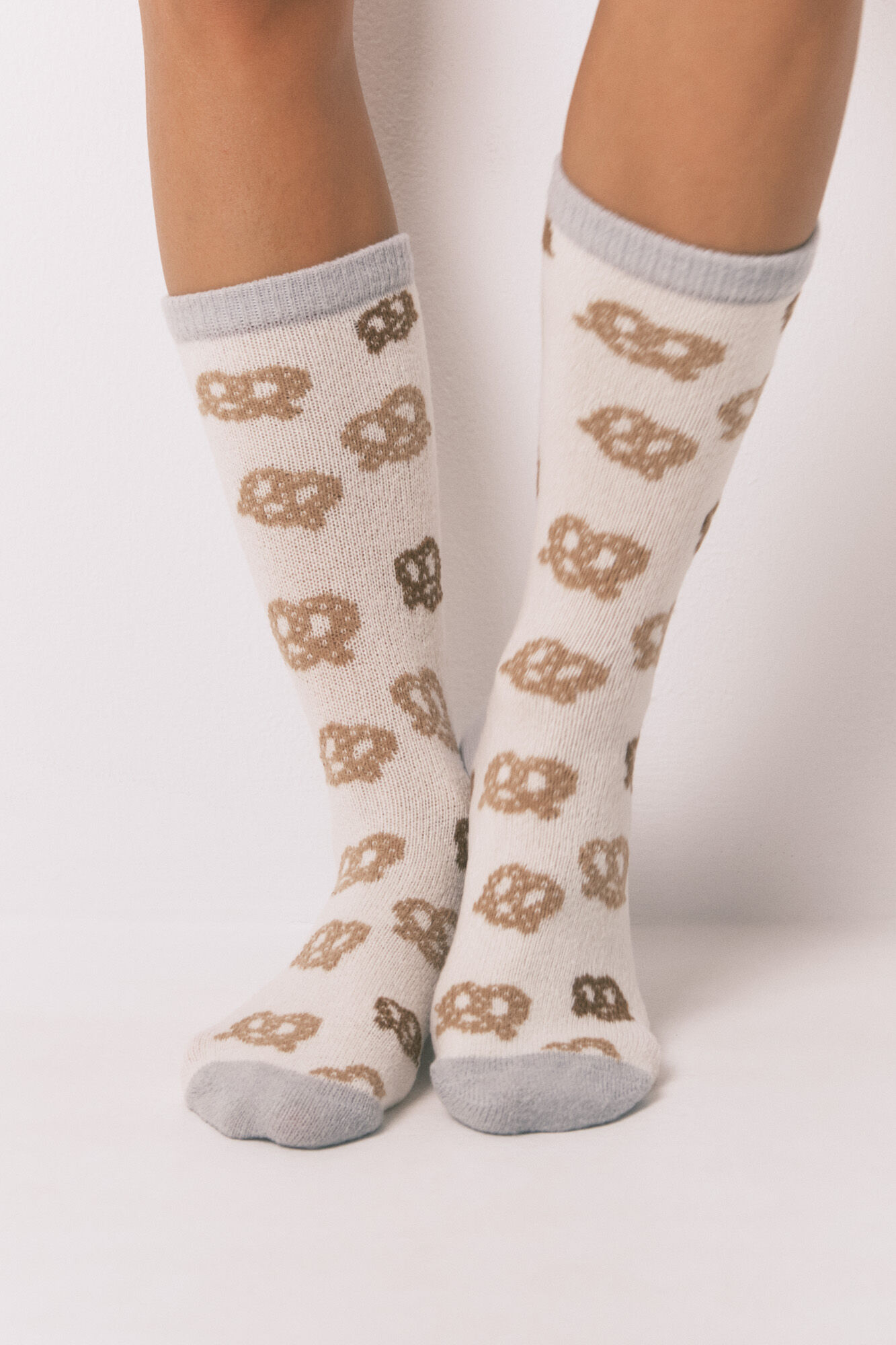 Women'secret Pretzel print long socks