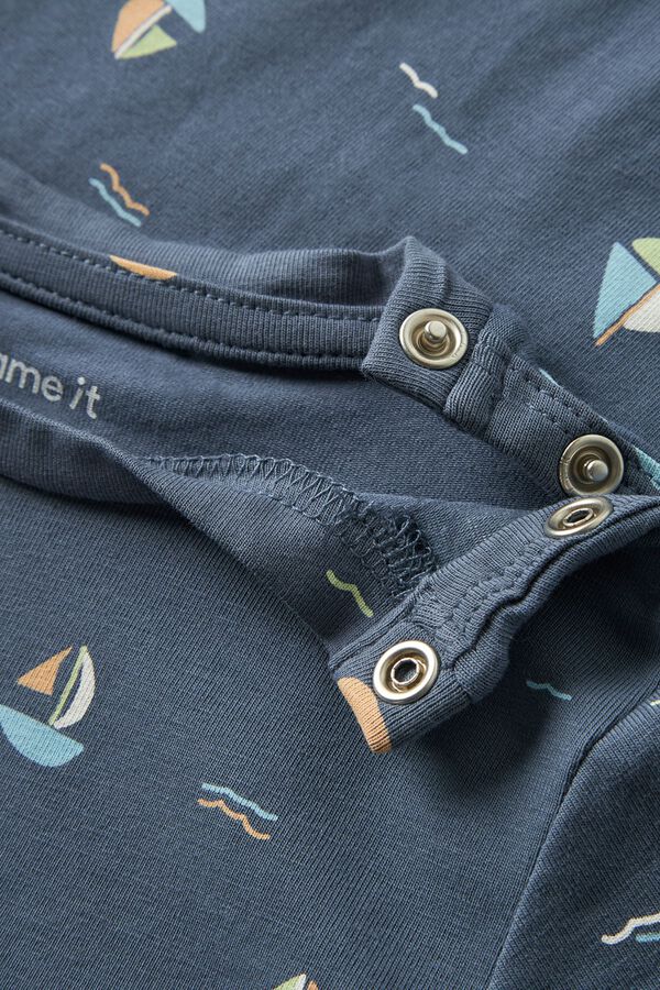 Name it Printed baby jumpsuit blue