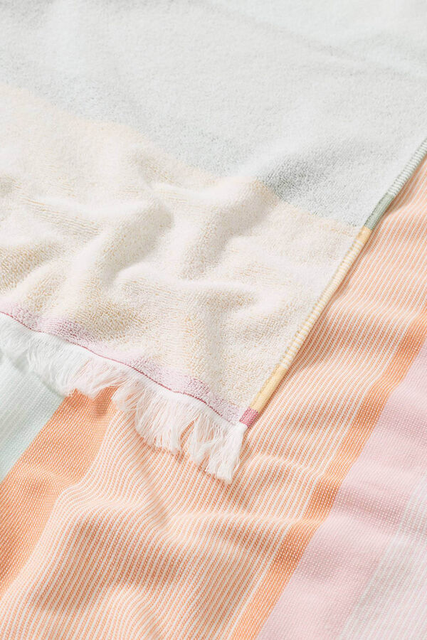 Womensecret Double-face striped beach towel imprimé
