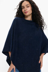 Pieces Poncho de lurex azul