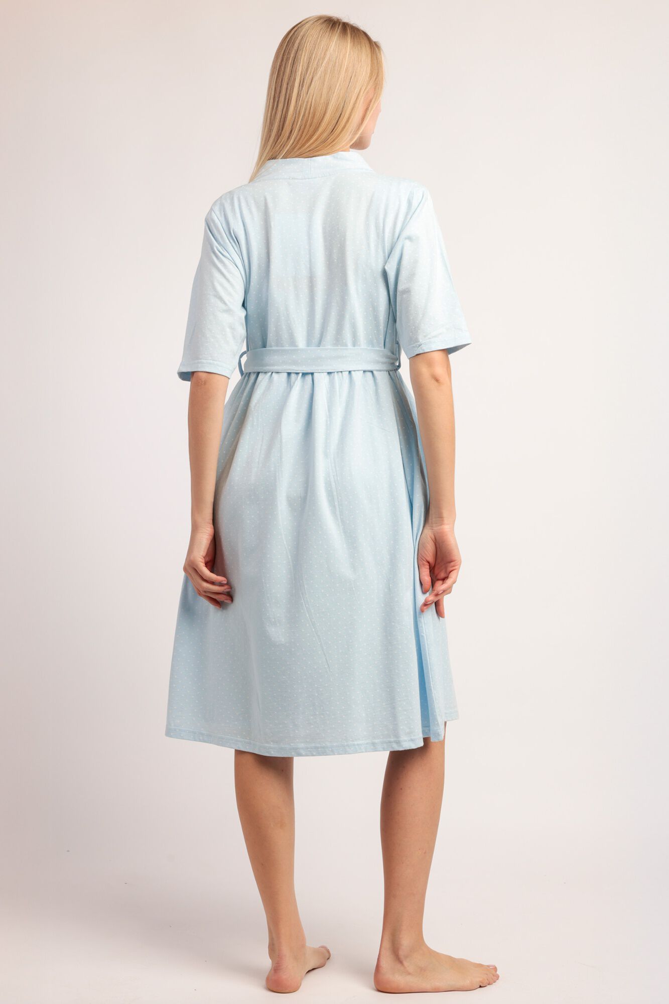 Admas Robe curta de bolinhas com renda