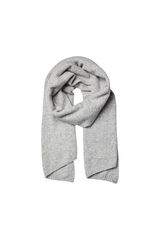 Pieces Bufanda larga de poliester reciclado gris