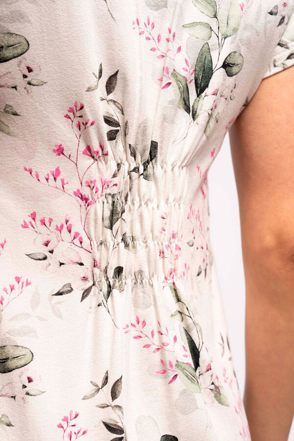 Womensecret Floral short-sleeved nursing nightgown S uzorkom