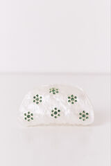 Women'secret Rhinestone hair clip beige