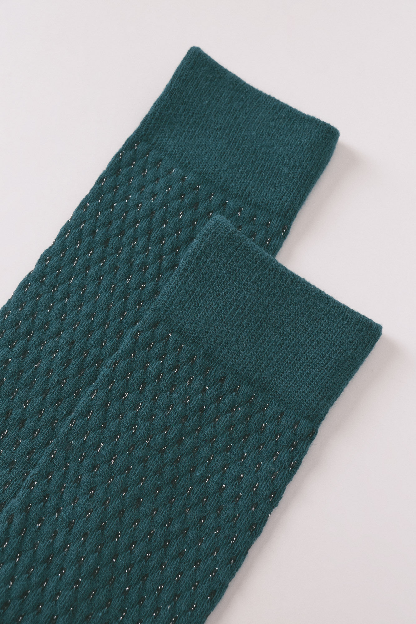 Women'secret Green long mesh socks