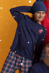 Admas Tween Boy Snow Pyjamas A blue