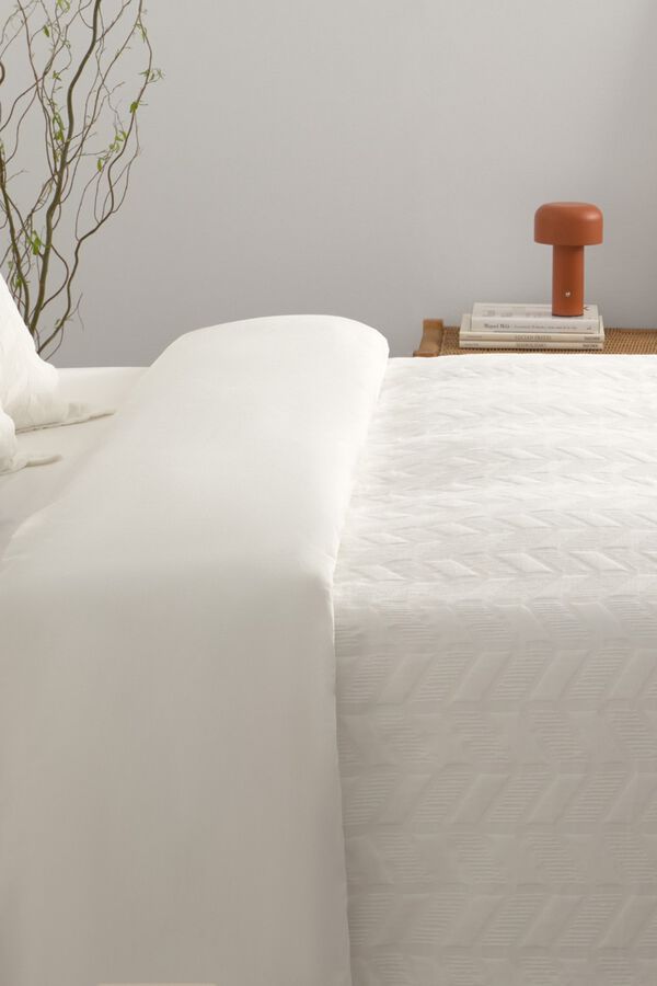Textura Puffer cotton duvet cover beige