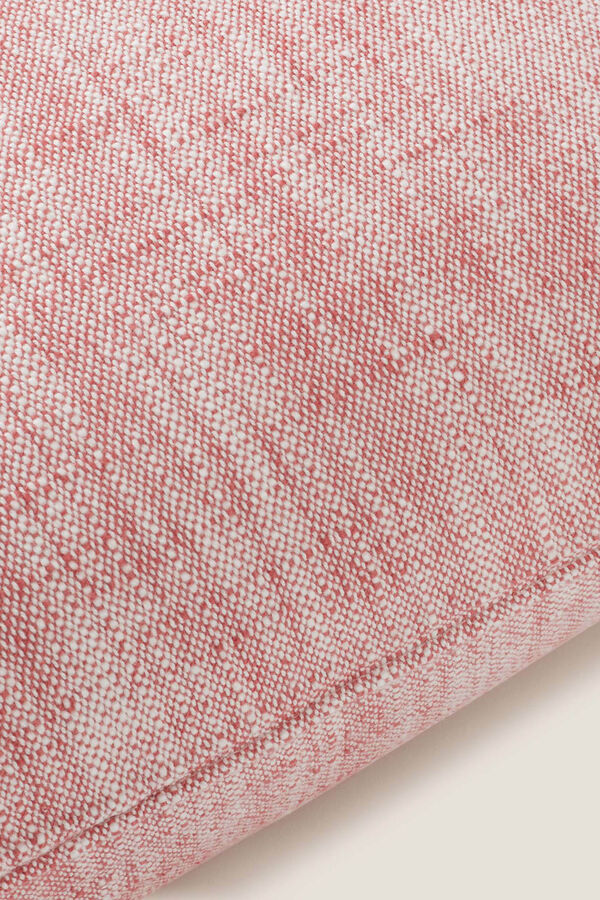 Womensecret Linen-effect cotton cushion cover rouge