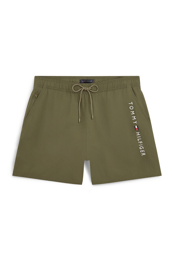 Tommy Hilfiger Men's side lettering swimwear beige