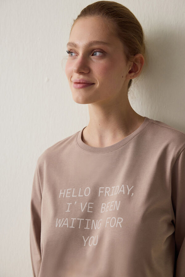 Penti Camiseta Hello Friday Ls beige