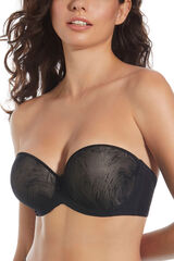 Selene Sujetador con aro sin tirantes Vilma negro