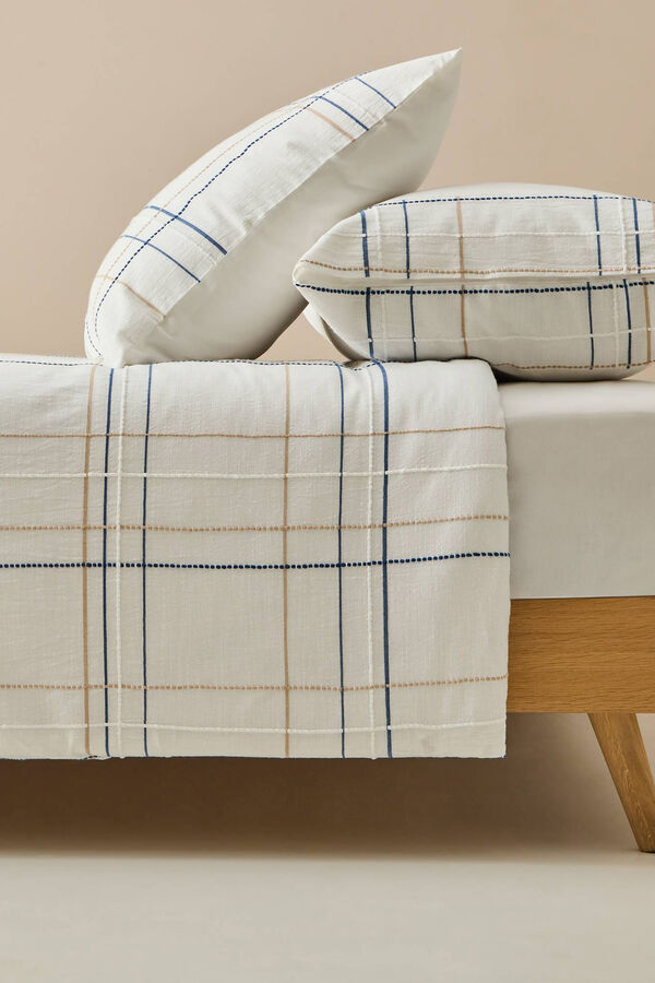 Textura Funda N&oacute;rdica Textura L&iacute;neas blanco