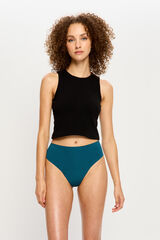 Modibodi Braga Menstual Alta Seamless Flujo Abundante Blue azul