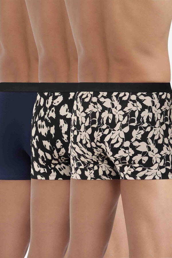 DIM Printed and comfortable stretch cotton boxers DIM VIBES printed