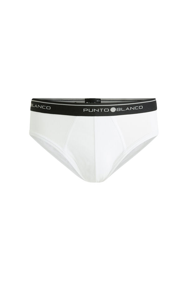 Punto Blanco Pack de 3 slips algod&oacute;n blanco