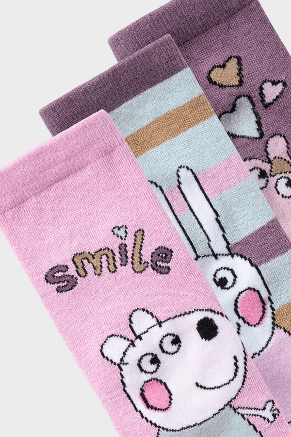 Name it Calcetines Peppa pig morado/lila