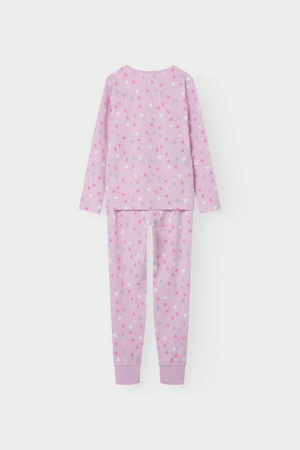 Name it Conjunto pijama corazones ni&ntilde;a morado/lila