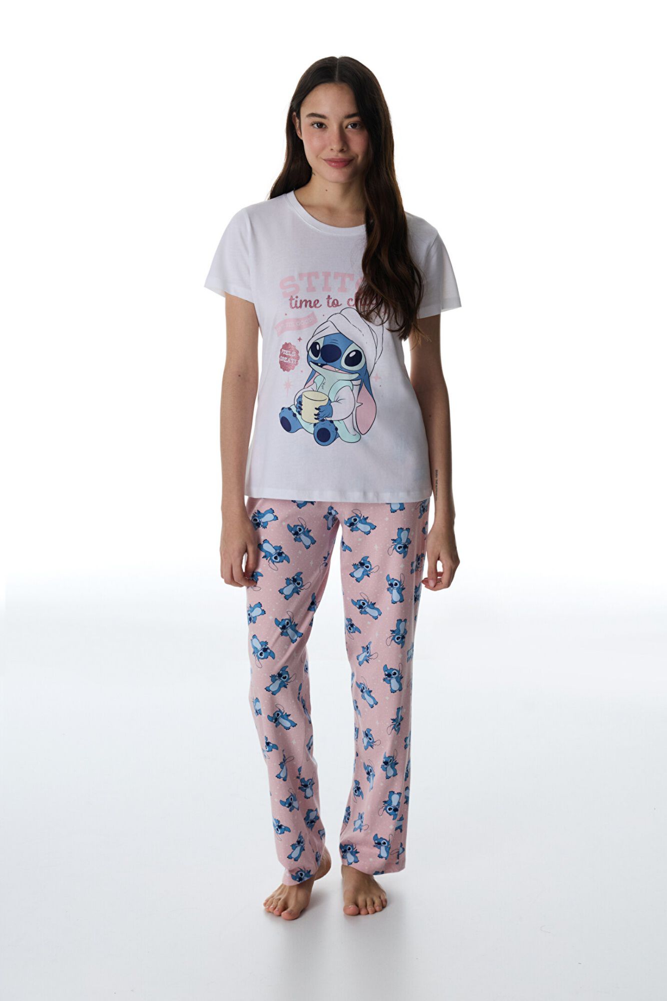Penti Conjunto de pijama con pantalones Stitch Ohana con licencia