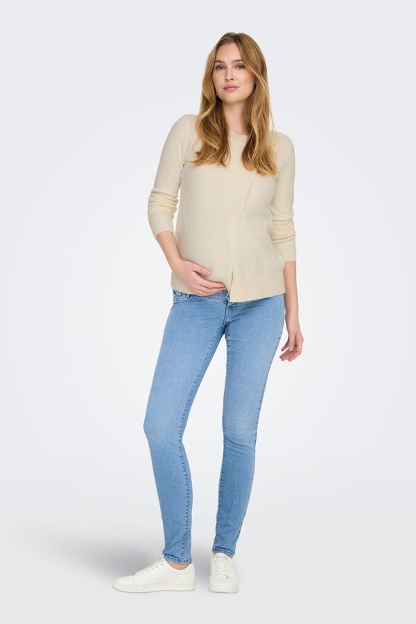 Only Maternity Camisola maternity e amamenta&ccedil;&atilde;o bege