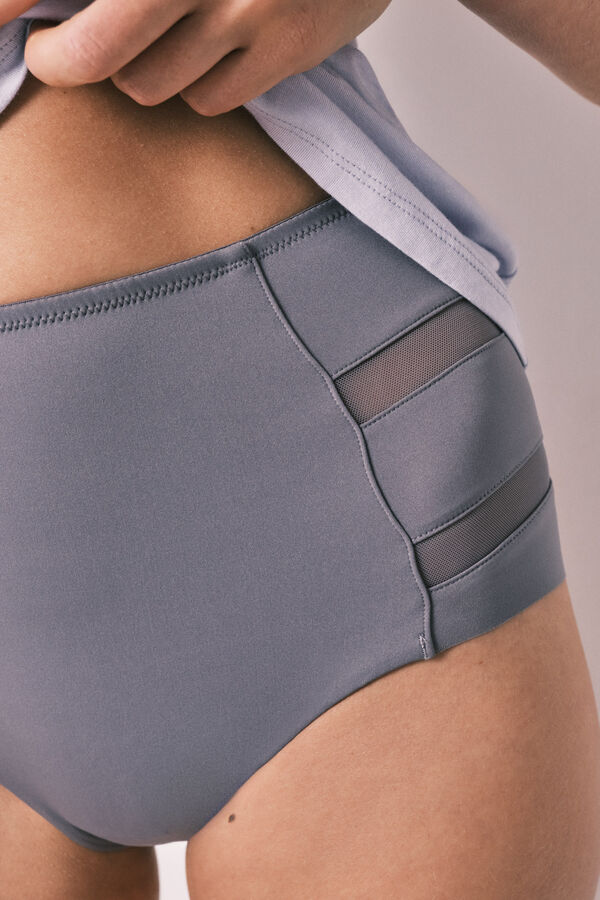 Women'secret Blue high-waist shaping panty grey