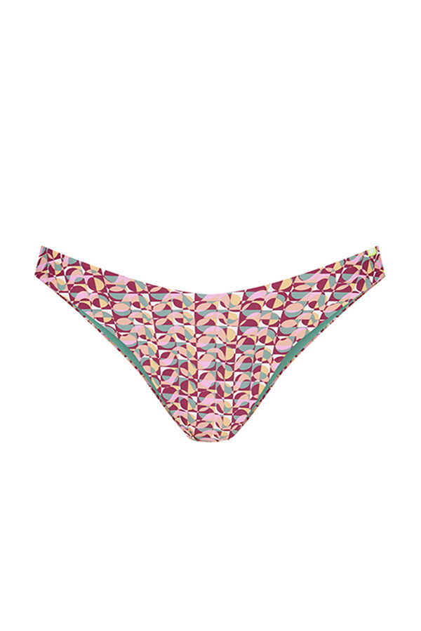 Womensecret Printed Brazilian bikini bottoms with ruching S uzorkom