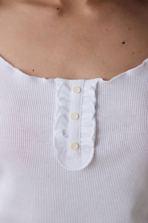 Penti Conjunto de pijama corto amarillo cuadros amarillo