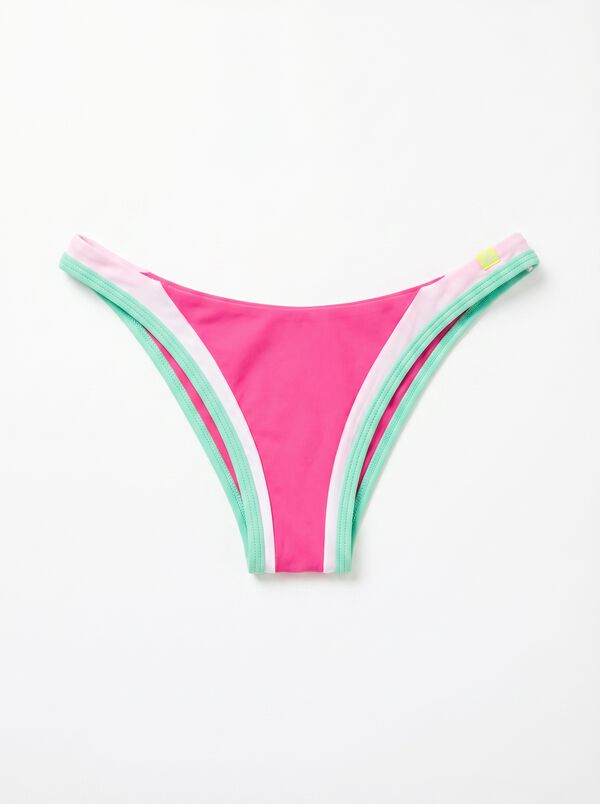 HI&BYE Pink Brazilian bikini bottoms pink