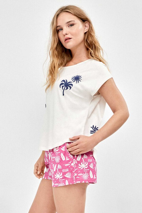 Gisela Printed sleeveless Snoopy pyjamas brown