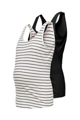 Only Maternity Pack de 2 camisetas maternity blanco