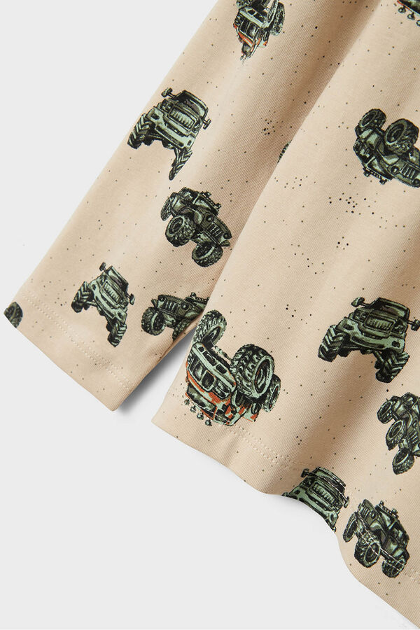 Name it Pijamas de carro para meninos bege