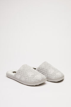 Womensecret Grey hearts slippers beige