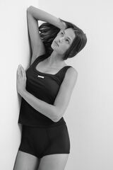 Women'secret Black short strap pyjamas black